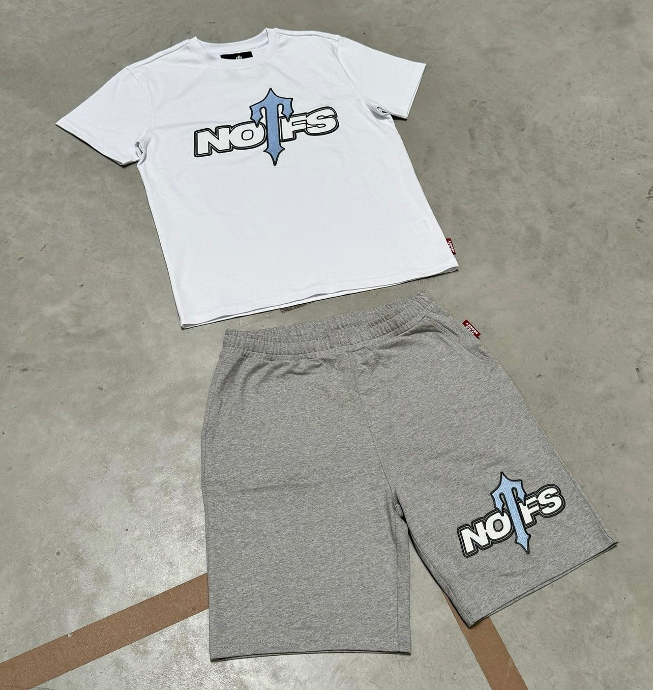 TRAP x NOFS Grey Shorts