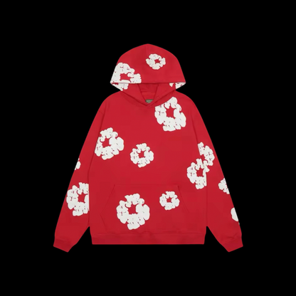 Flower Red Hoodie